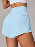 Pocketed High Waist Active Shorts - CELIVINE