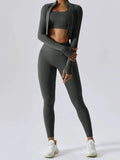 Bra Outerwear and Leggings 3 - Piece Active Set - CELIVINE