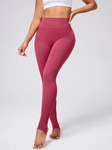 High Waist Stirrup Active Leggings - CELIVINE