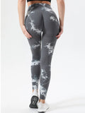Tie - Dye High Waist Active Leggings - CELIVINE