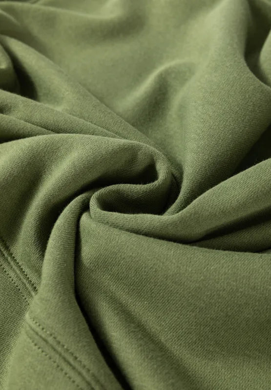 Solid Color Round Neck Long Sleeve Sweatshirt - CELIVINE