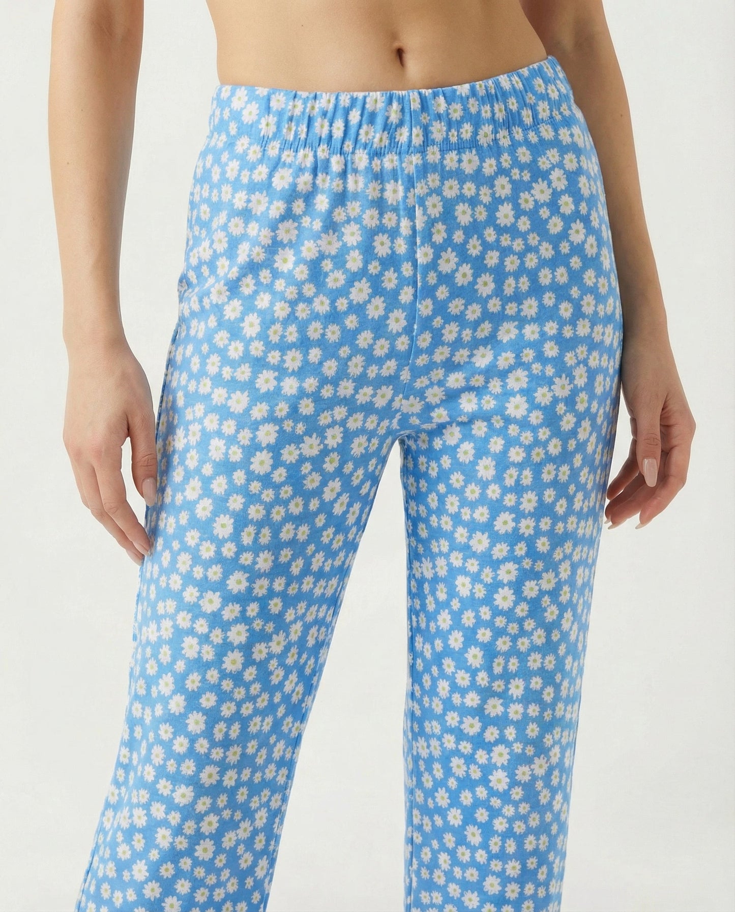 Bloomline Floral Flare Pants - CELIVINE