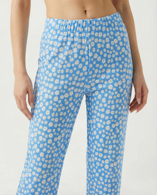 Bloomline Floral Flare Pants - CELIVINE