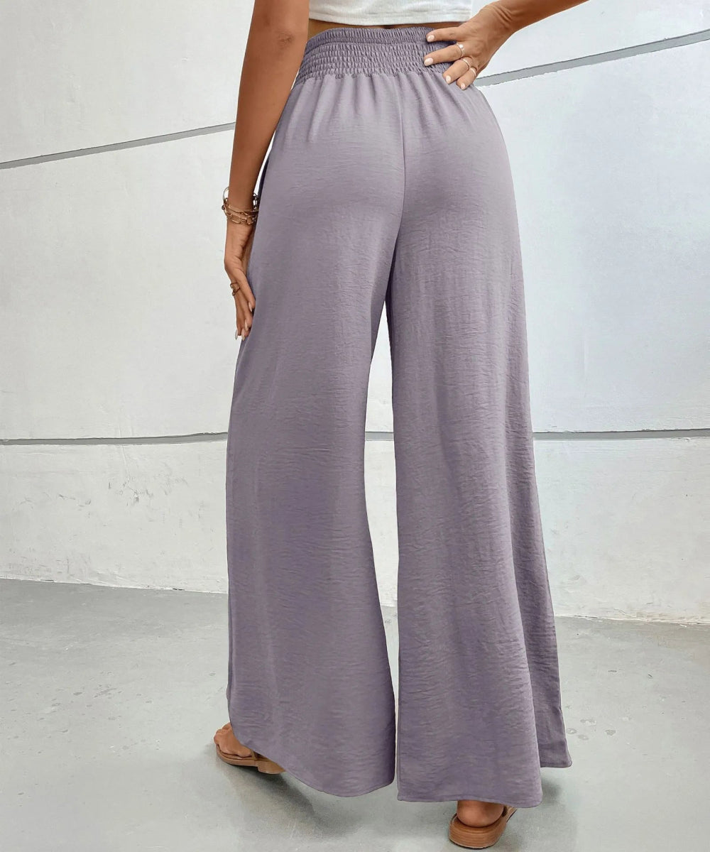 High - Waisted Wide Leg Pants - CELIVINE