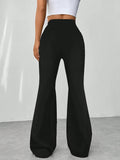 High Waisted Flare Pants - CELIVINE