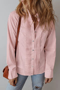 Button Up Long Sleeve Shirt - CELIVINE