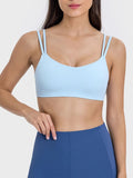 Scoop Neck Double Strap Active Cami - CELIVINE