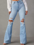Distressed Jeans with Pockets - CELIVINE