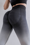 Gradient High Waist Sports Leggings - CELIVINE