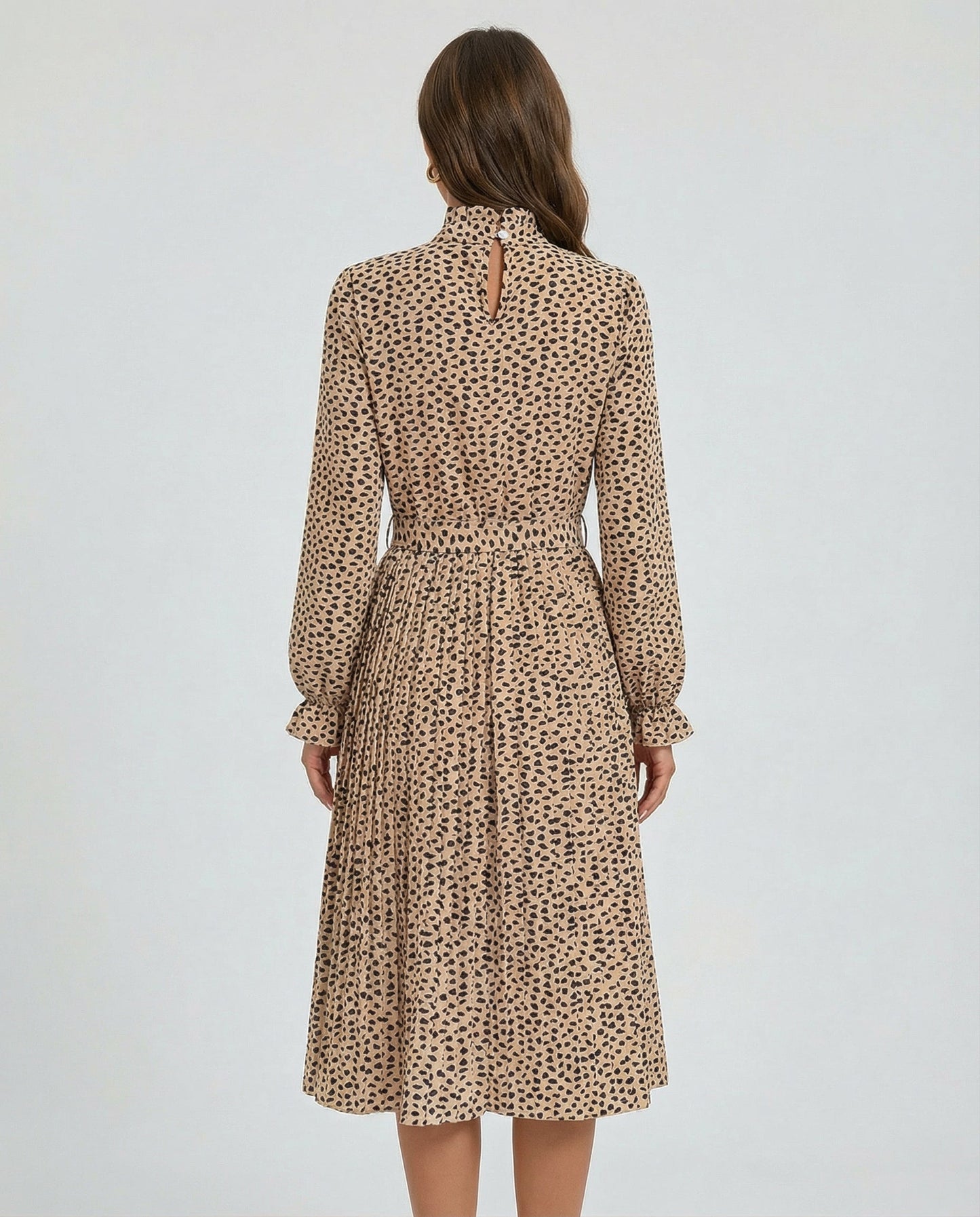 Aveline Spot Maxi Dress - CELIVINE