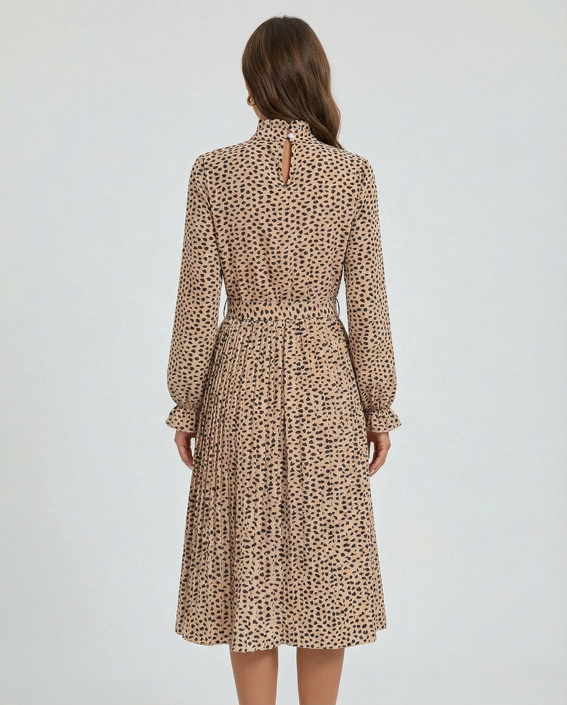 Aveline Spot Maxi Dress - CELIVINE