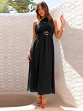 Single Shoulder Midi Dress - CELIVINE