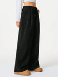 Wide Leg Drawstring Pants - CELIVINE