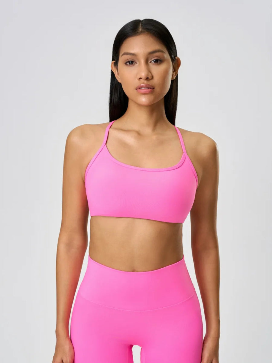 Round Neck Tank and High Waist Leggings Active Set - CELIVINE