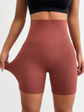 Seamless High Waist Active Shorts - CELIVINE