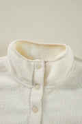 Sherpa Half Snap Long Sleeve Jacket - CELIVINE