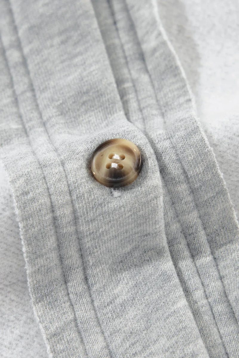 Pocketed Curved Hem Button Up Vest - CELIVINE