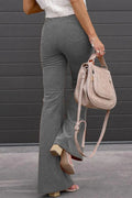 Full Size Hight Waist Bootcut Pants Plus Size - CELIVINE
