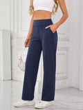 High Waist Active Pants with Pockets - CELIVINE