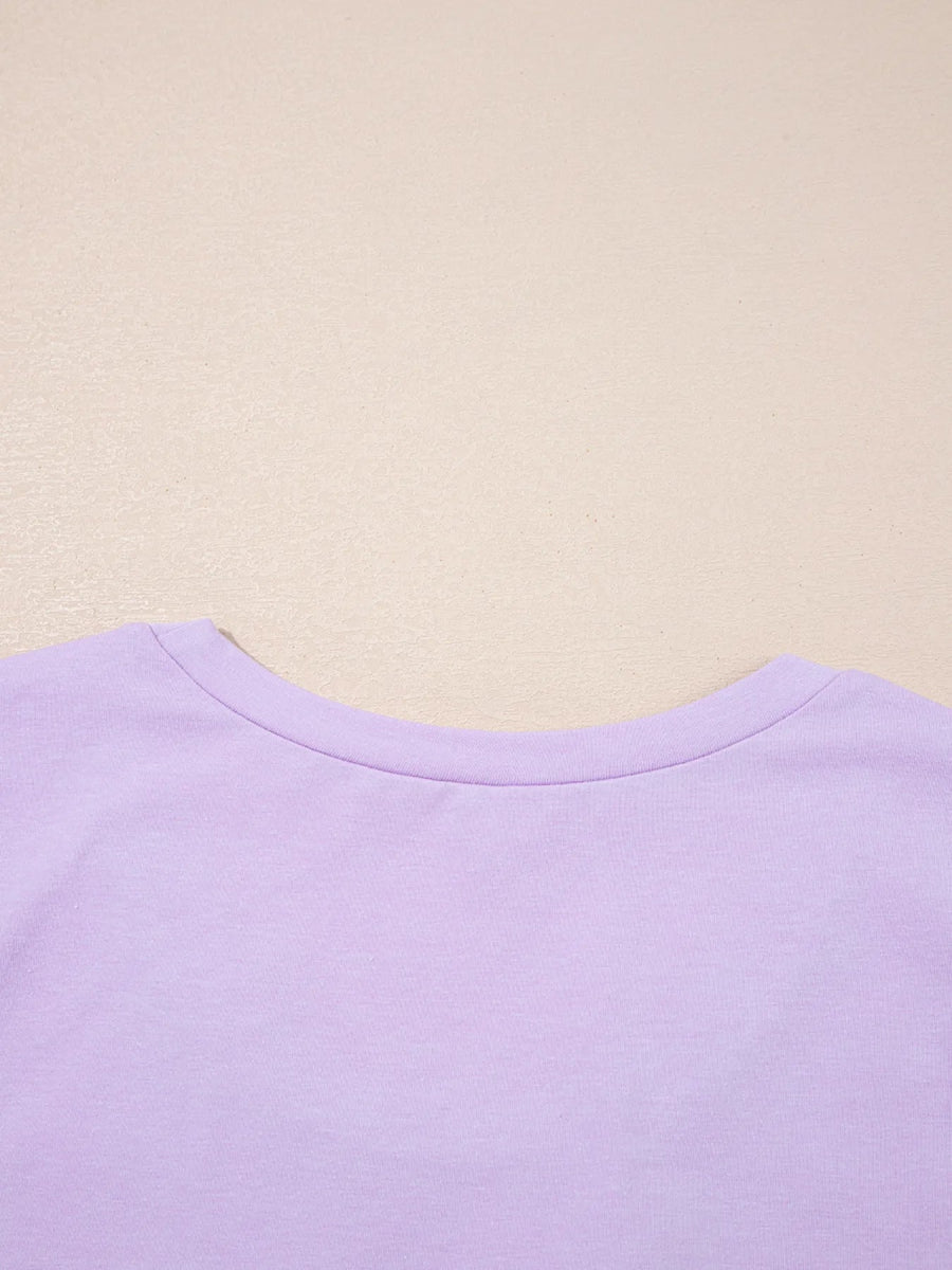 Mineral Wash Casual Round Neck Tank and Loose Drawstring Pants Set - CELIVINE