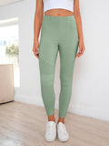 Ribbed Detail Leggings - CELIVINE