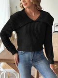 Cable - Knit Long Sleeve Sweater - CELIVINE