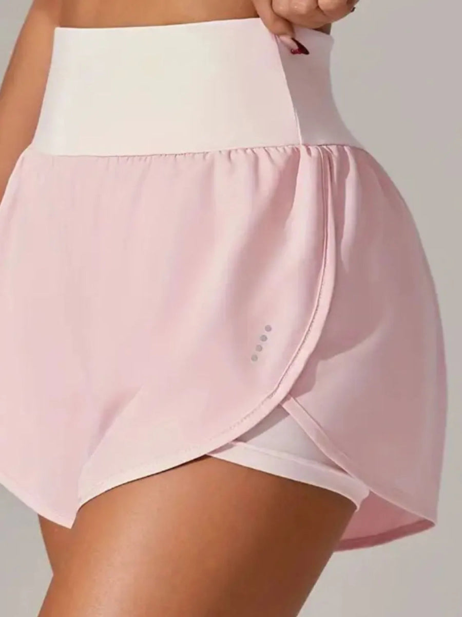 Pocketed High Waist Active Shorts - CELIVINE