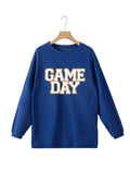 GAME DAY Round Neck Long Sleeve Sweatshirt - CELIVINE