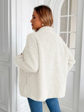 Ivy Lane Zip Up Long Sleeve Fuzzy Jacket - CELIVINE