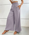 High - Waisted Wide Leg Pants - CELIVINE