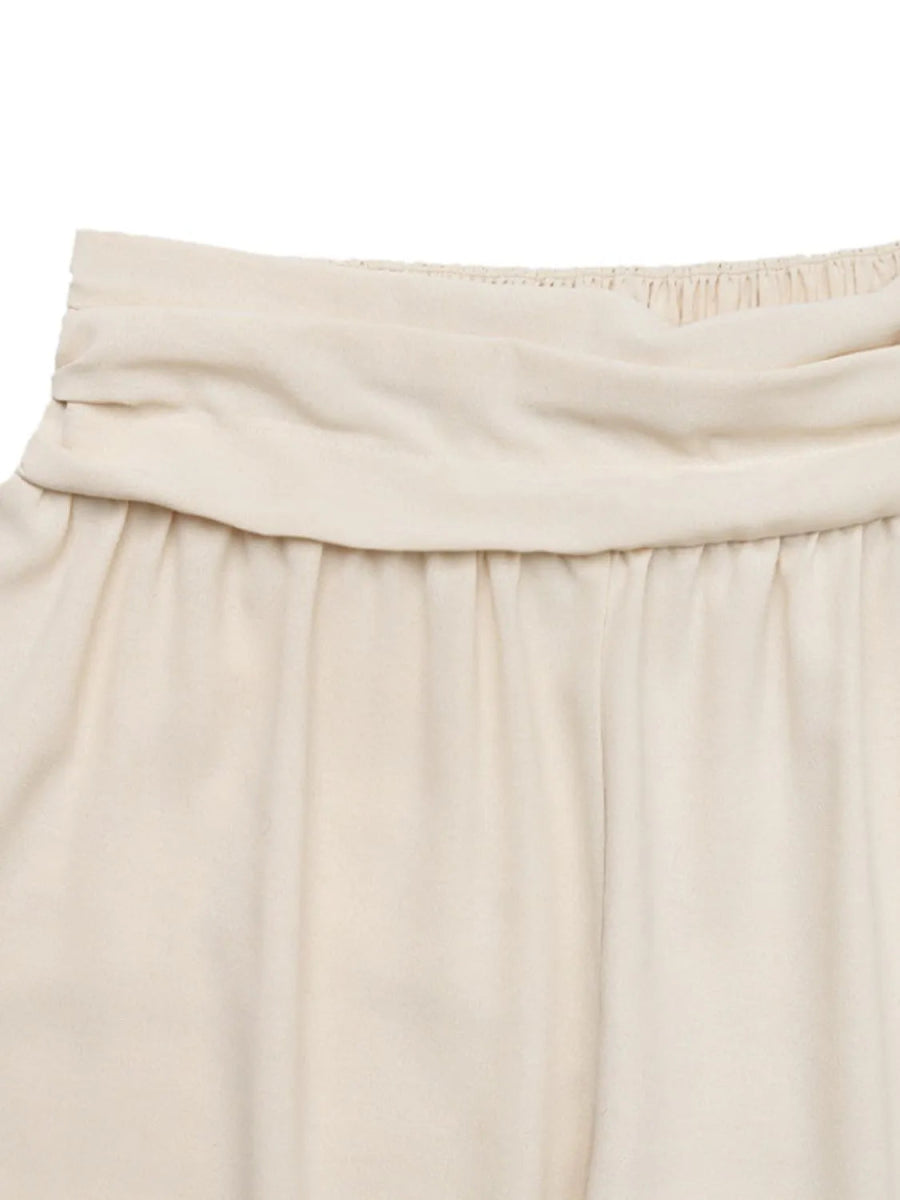 Ruched High Waist Joggers - CELIVINE