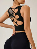 Crisscross Cropped Active Tank - CELIVINE
