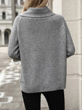 Turtleneck Long Sleeve Sweater - CELIVINE