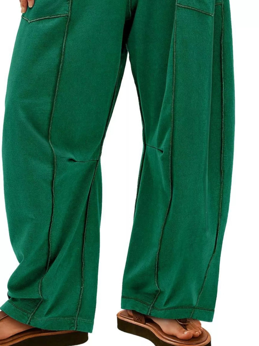 Drawstring Wide Leg Pants - CELIVINE