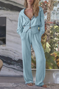 Zip - Up Hoodie and Pants Active Set - CELIVINE