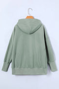 Quarter - Snap Dropped Shoulder Hoodie - CELIVINE