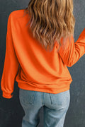 GAME DAY Round Neck Long Sleeve Sweatshirt - CELIVINE