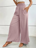 High - Waisted Wide Leg Pants - CELIVINE