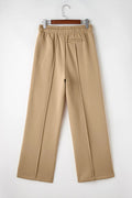 Drawstring Wide Leg Pants with Pockets - CELIVINE