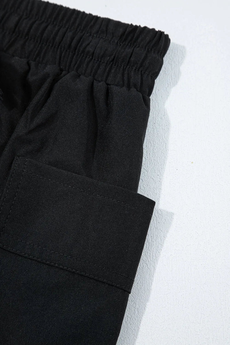 Cargo Pocket Elastic Waist Active Casual Skort - CELIVINE