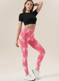 Tie - Dye High Waist Active Leggings - CELIVINE