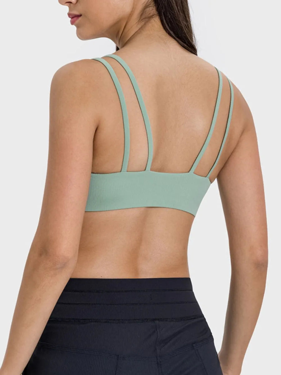 Scoop Neck Double Strap Active Cami - CELIVINE