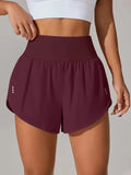 Pocketed High Waist Active Shorts - CELIVINE