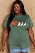 Simply Love Full Size Jack - O' - Lantern Graphic Cotton T-Shirt - CELIVINE