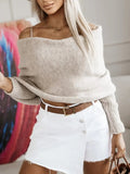 Long Sleeve Cropped Knit Top - CELIVINE
