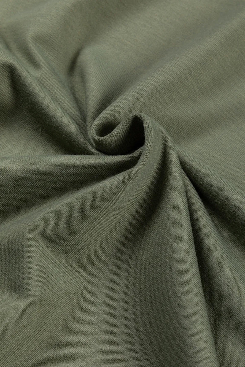 Side Slit High - Low Cowl Neck Long Sleeve Blouse - CELIVINE