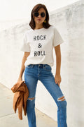 Simply Love Full Size ROCK & ROLL Short Sleeve T-Shirt - CELIVINE