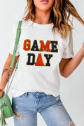 GAME DAY Round Neck Short Sleeve T-Shirt - CELIVINE