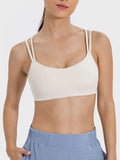 Scoop Neck Double Strap Active Cami - CELIVINE