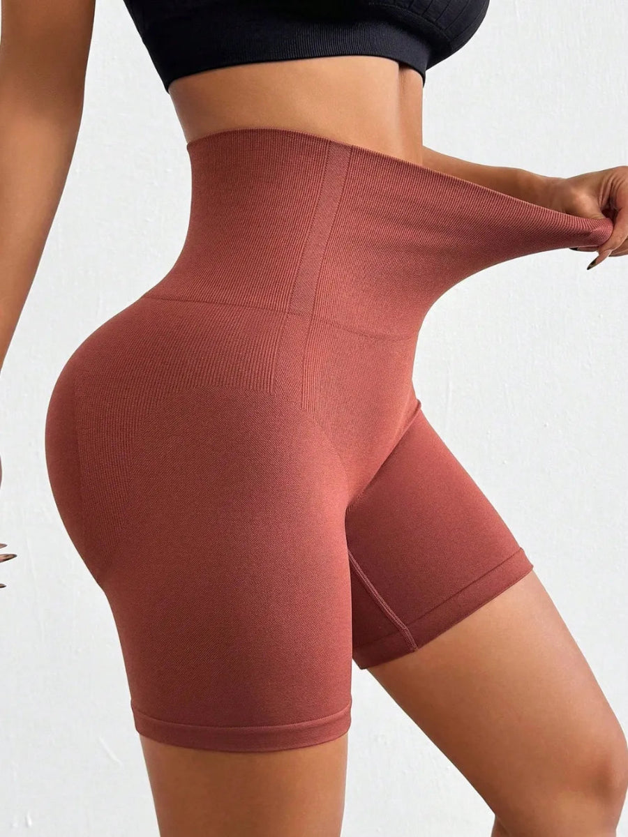 Seamless High Waist Active Shorts - CELIVINE